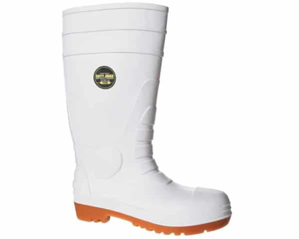 White Poseidon S4 Wellington Boot by Safety Jogger