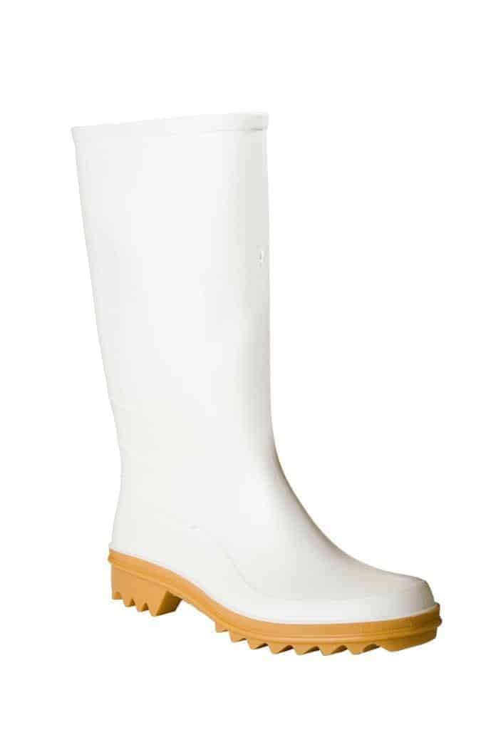 white wellington boots