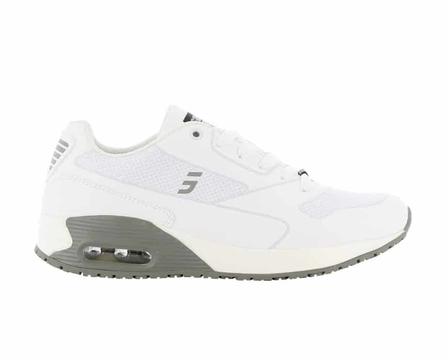 Ela Comfortable Trainer for Nurses in White with Grey