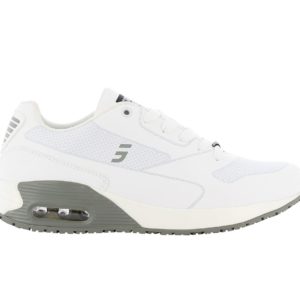 Ela Comfortable Trainer for Nurses in White with Grey