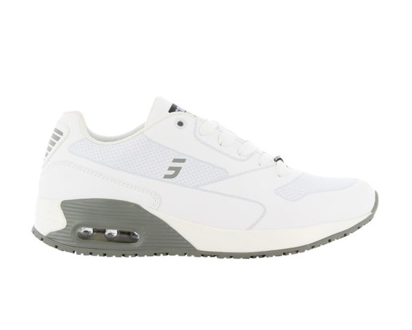 Ela Comfortable Trainer for Nurses in White with Grey