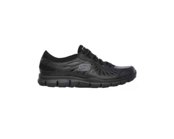 Skechers For Work 76551 Sure Track 'Eldred' Slip-resistant Shoe in Black