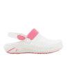 Dany Clogs for Nurses in white with fuchsia