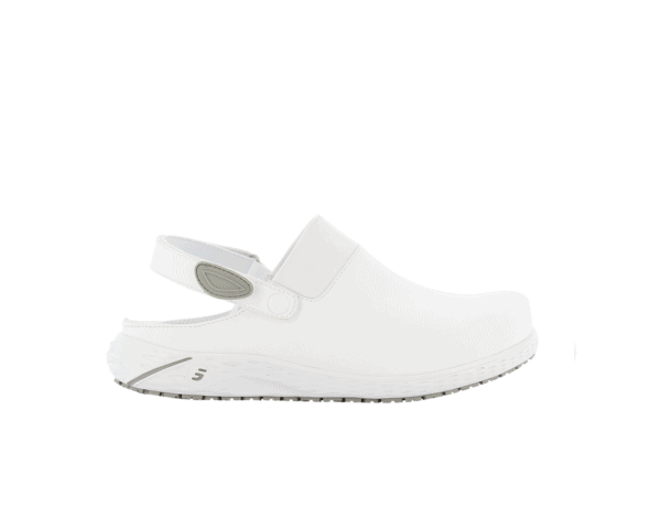 Dany Clogs for Nurses in white with grey