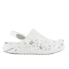 Dany Clogs for Nurses in white with grey floral
