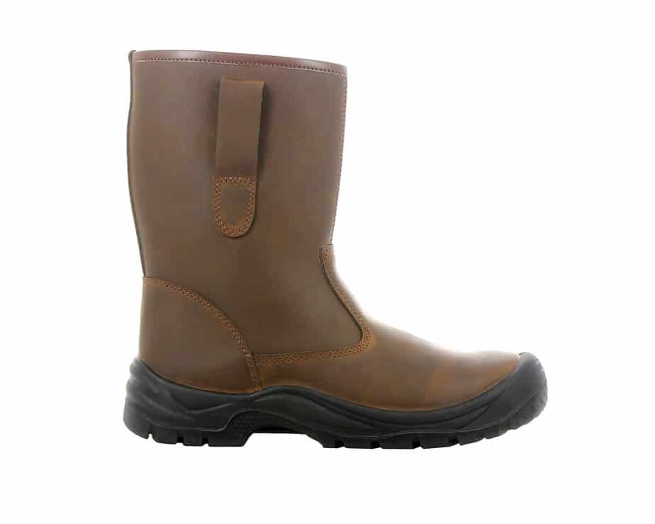 Alaska S3 SRC CI Unisex Warm Brown Leather Safety Rigger Boot