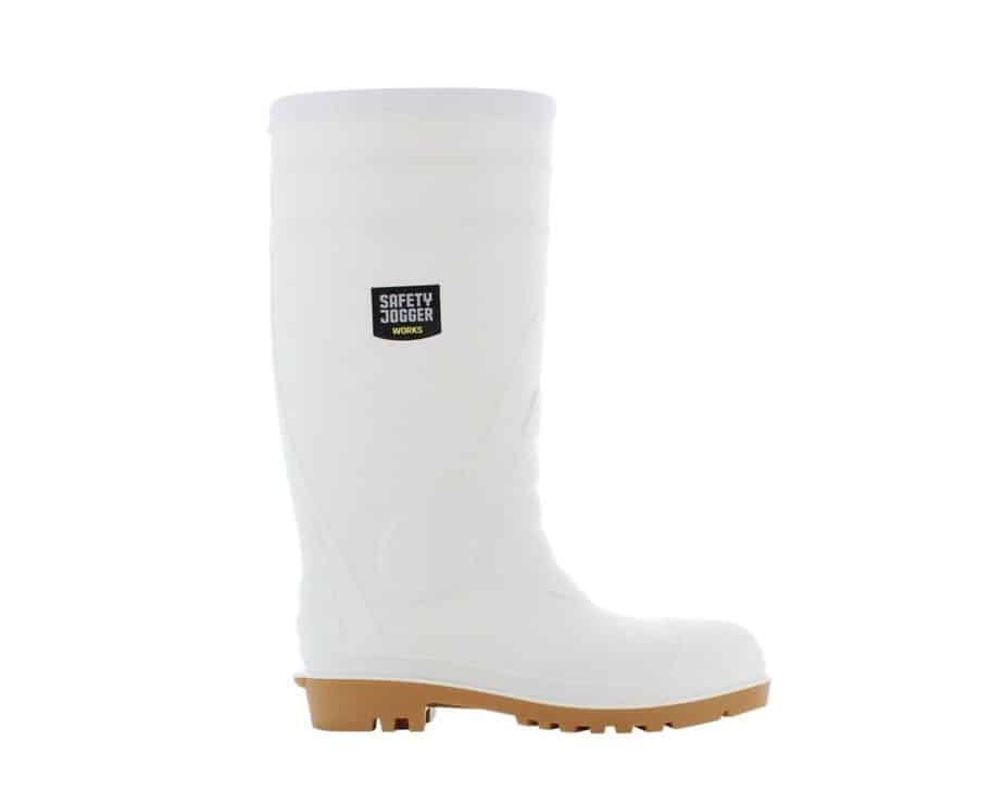 White Poseidon S4 Safety Wellington Boot by Safety Jogger