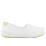 White with Light Green Trim