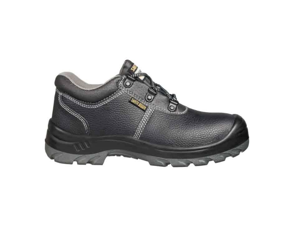 bestrun black leather safety shoe with esd