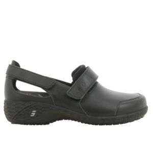 Samantha Leather Shoes for Nurses in Black