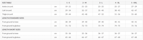 Classic Size Chart