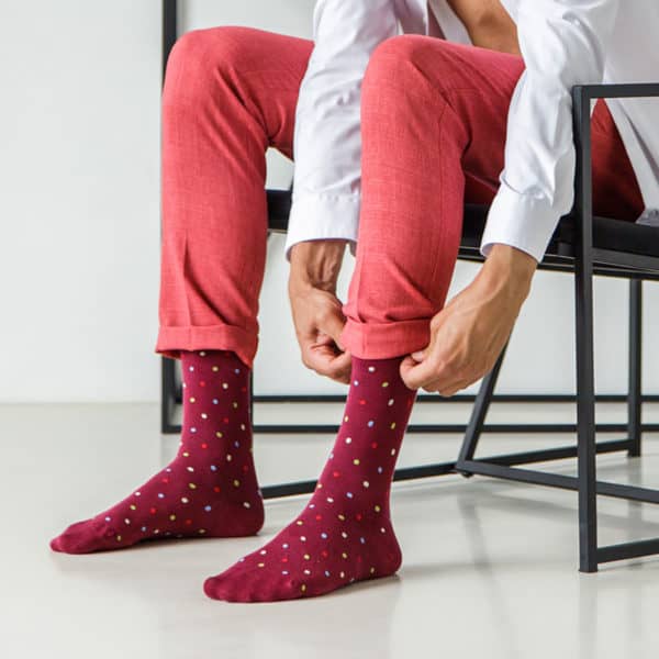 'FancySocks' Patterned Cotton Knee-high Compression Socks 15-21 mmHg - Image 11